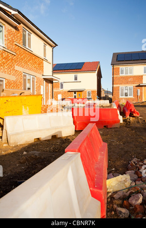 Gentoo house builder's Hutton Rise housing development in Sunderland, UK. Hutton Roof sets new standards in green build. Stock Photo