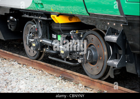 The Bombardier 172 in London Midland livery. The trains are made by Derby based manufacturer Bombardier Stock Photo