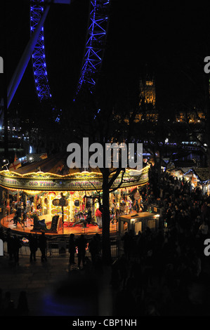 Festival markets at London Southbank 2011, UK. Stock Photo