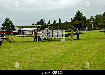 Bristol F.2b Fighter two-seat reconnaissance plane 1916 George Hood Aviation Museum New Zealand Sport & Vintage Aviation Society Stock Photo
