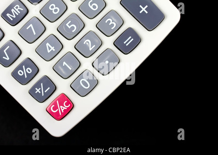 Calculator on black Stock Photo