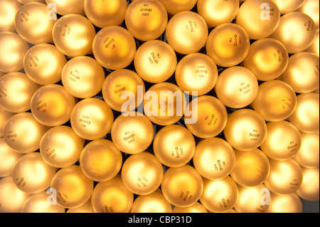 7 Watt incandescent light bulbs Stock Photo