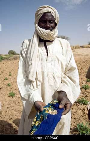 Food and water security projects in Togha; Touareg village in Timbuktu region, Mali Stock Photo