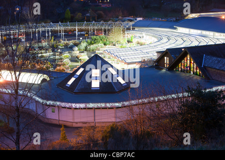 Hayes Garden Centre in Ambleside in the Lake District at dusk. Stock Photo
