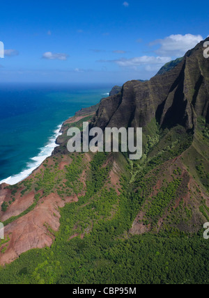 Na Pali coast, Kauai, Hawaii, USA Stock Photo