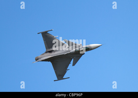 Jas 39 Gripen solo display at Linköping air show 2010 Stock Photo