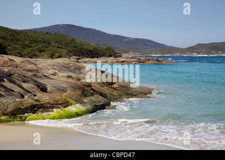 The beach at Madfish Bay in William Bay National Park, near the town of Denmark, Western Australia. Stock Photo