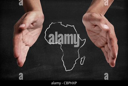 Support africa Stock Photo