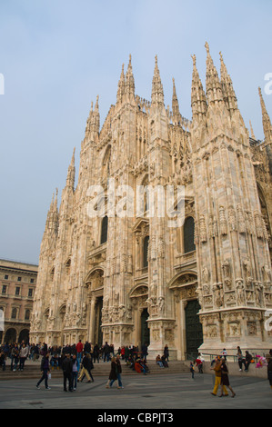Duomo cathedral Piazza del Duomo square Milan Lombardy region Italy Europe Stock Photo