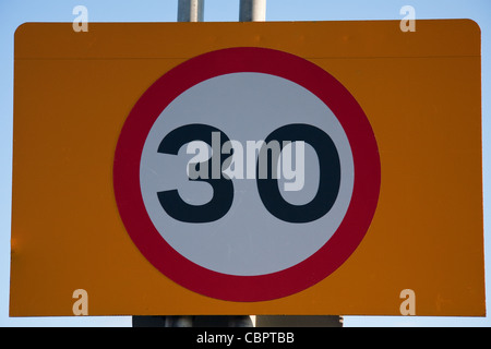 30 mph Speed Limit sign Stock Photo