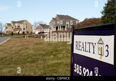 New houses in subdivision. Stock Photo