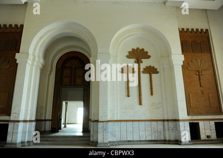 Saddam Hussein's looted palace Babylon, Iraq. He was not likely ever there however it was used by US forces during the Gulf war. Stock Photo