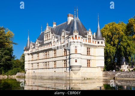 Loire Valley, Azay le Rideau Castle Stock Photo