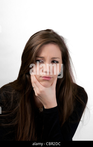 a young woman with tooth ache Stock Photo