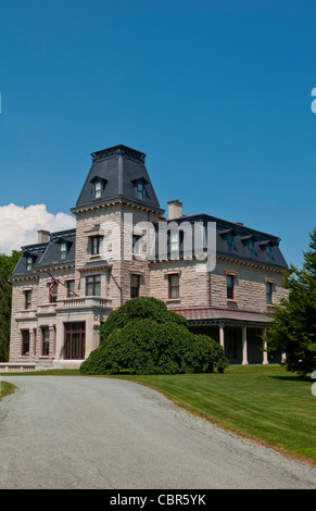 Newport Rhode Island famous Chateau-sur-Mer on the Mansions Drive Stock Photo