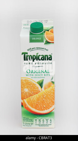 Tropicana original orange juice. Stock Photo