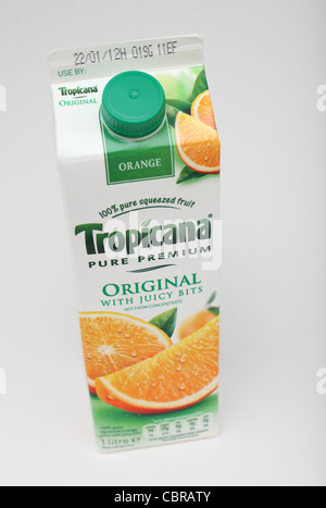 Tropicana original orange juice. Stock Photo