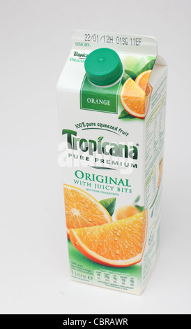 Tropicana original orange juice. Stock Photo