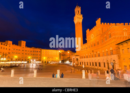 Piazza del Campo, Siena, Province of Siena, Tuscany, Italy, Europe Stock Photo