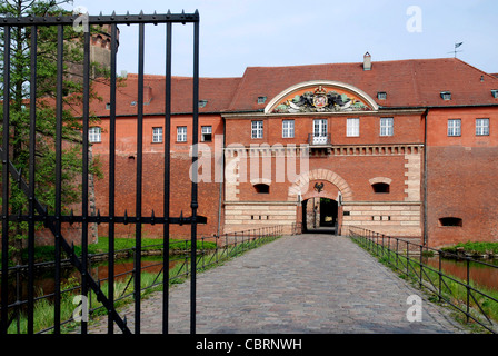 Spandau Citadel in Berlin with man gate and Juliusturm. Stock Photo