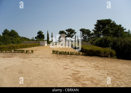 Hill 60 Commonwealth War Graves Commission Cemetery and New Zealand Memorial in Suvla Gallipoli scene of fighting in 1915 Stock Photo