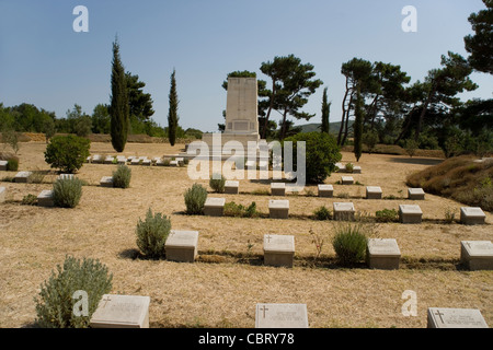 Hill 60 Commonwealth War Graves Commission Cemetery and New Zealand Memorial in Suvla Gallipoli scene of fighting in 1915 Stock Photo