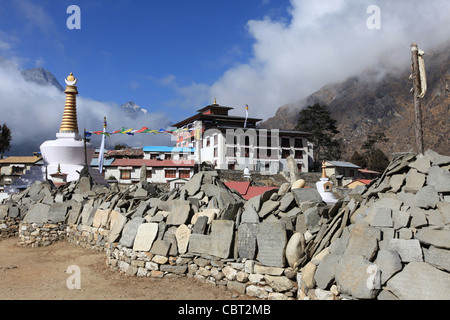 View of Tengboche Stock Photo