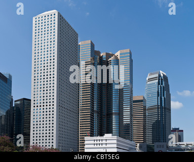 dh  CENTRAL HONG KONG Central Hong Kong skyscrapers skyline Jardine House exchange square IFC 1 business skyscraper cityscape towers Stock Photo