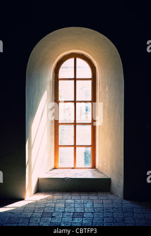 A Stone Built Arch Window in an Ancient Building Stock Photo - Alamy