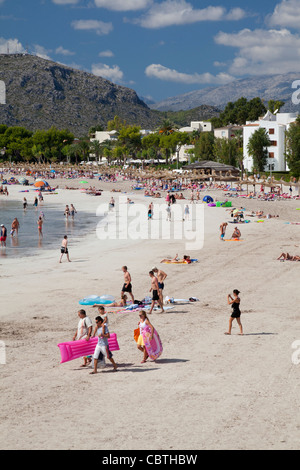 Alcudia beach, Mallorca, Spain, Balearic Islands, Spain Stock Photo