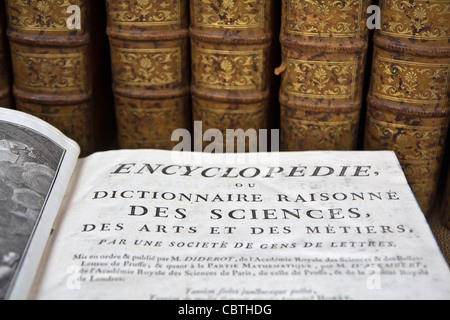 French encyclopaedia Stock Photo