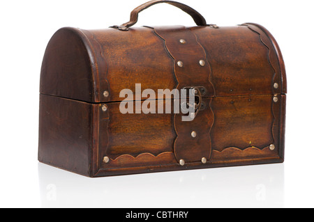 old box on a white background Stock Photo