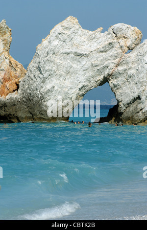 Lalaria beach, Skiathos. Greece Stock Photo