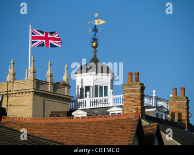 Abingdon-on-Thames museum and rooftops Stock Photo