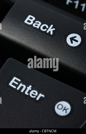 Computer keyboard keys Stock Photo