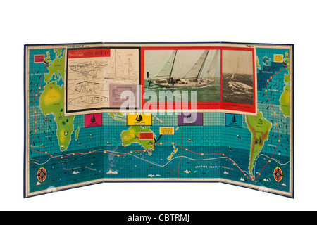 Vintage 1967 'Sir Francis Chichester' sailing around-the-world board game by Tri-ang Stock Photo