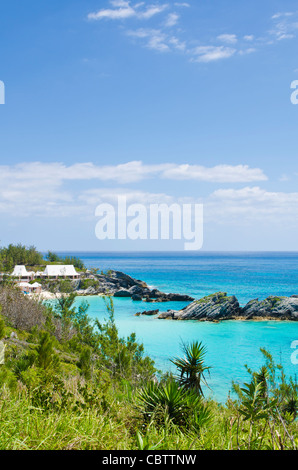 Bermuda. East Whale Bay beach at Fairmont Southampton Princess hotel, Bermuda. Stock Photo