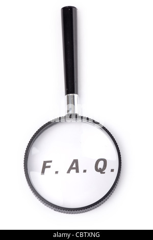 Frequently Asked Questions, concept of FAQ Stock Photo
