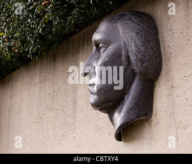 ALEXANDRIA, VA - DECEMBER 18:Washington Masonic Temple and memorial tower in Alexandria on December 18, 2011. This sculpture was dedicated in August 1982. Stock Photo