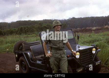 LTC Trobrough's photos of the 11th ACR and elements of the 1st Cavalry Division - including helicopters of the 1st Squadrond, 9th Cavalry at Quan Loi and the surrounding area of operations in III Corps in Vietnam. Trobough was a chaplain. Stock Photo