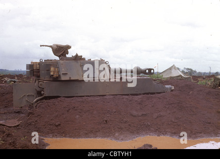 LTC Trobrough's photos of the 11th ACR and elements of the 1st Cavalry Division - including helicopters of the 1st Squadrond, 9th Cavalry at Quan Loi and the surrounding area of operations in III Corps in Vietnam. Trobough was a chaplain. Stock Photo