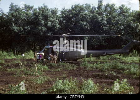 LTC Trobrough's photos of the 11th ACR and elements of the 1st Cavalry Division - including helicopters of the 1st Squadrond, 9th Cavalry at Quan Loi and the surrounding area of operations in III Corps in Vietnam. Trobough was a chaplain. Stock Photo