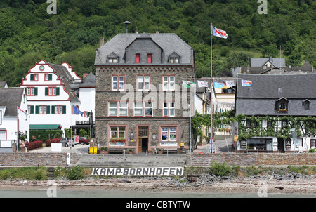 Picturesque Kamp Bornhofen in the Rhine Valley, Germany Stock Photo