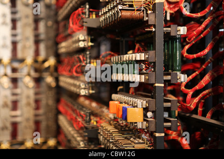 The Turing Bombe, re-build project in Bletchley Park, UK Stock Photo