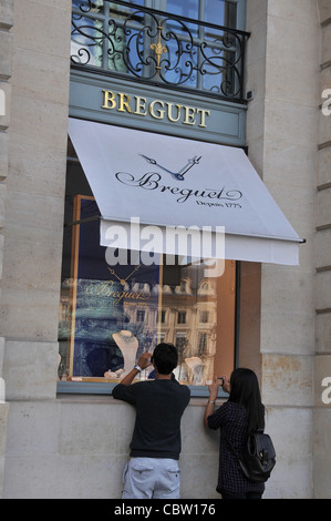 Breguet boutique Vendome square Paris France Stock Photo