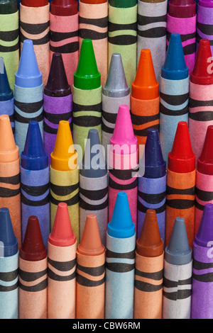New Crayons- close up Stock Photo