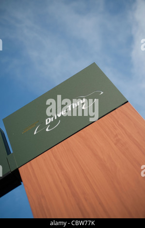 McDonalds drive through restaurant in the suburbs of Harrow Stock Photo