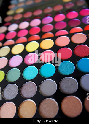 Eyeshadow box colors Stock Photo