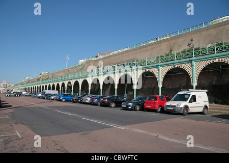 The Lower Esplanade on Madeira Drive, Brighton seafront, East Sussex, UK. Stock Photo