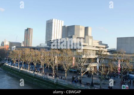 The National Theatre South Bank London Uk Stock Photo